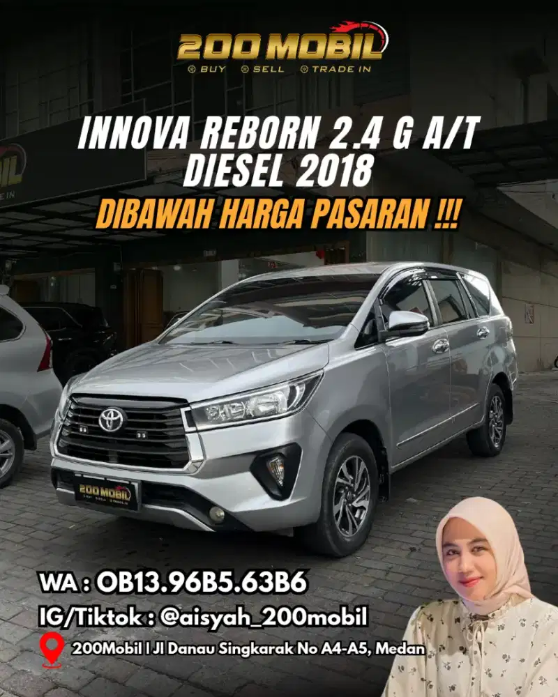 Toyota Innova Reborn 2.4 G A/T 2018 Diesel
