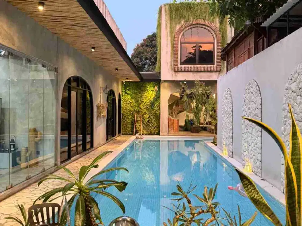 Rumah Estetik Full Furnish Di Area Bintarp Parigi Tangerang Selatan