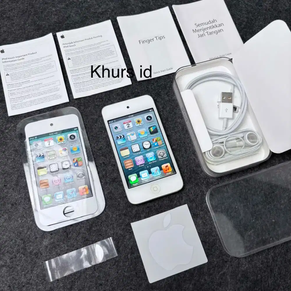 Ipod touch 4th 8gb white fullset ib*x - apple collection