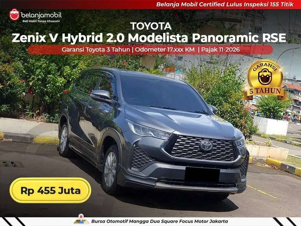 [ BERGARANSI ] Toyota Zenix V Hybrid 2.0 Modelista AT 2025/2026