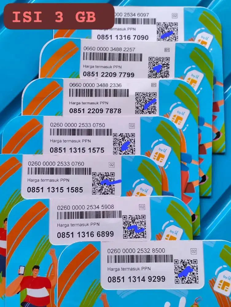 NOMOR SIMPATI By U KUOTA 3 GB NASIONAL