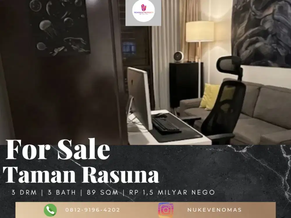 Dijual Apartment Taman Rasuna 2BR+1 Full Furnished Tower Horison