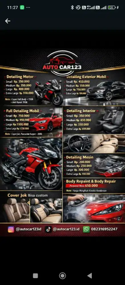 Salon mobil dan Nano Coating