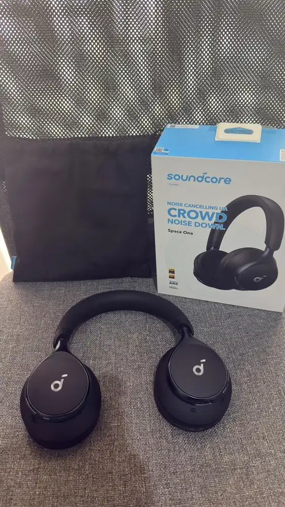 Headphone Soundcore Space One (Black) With Noise Canceling Up