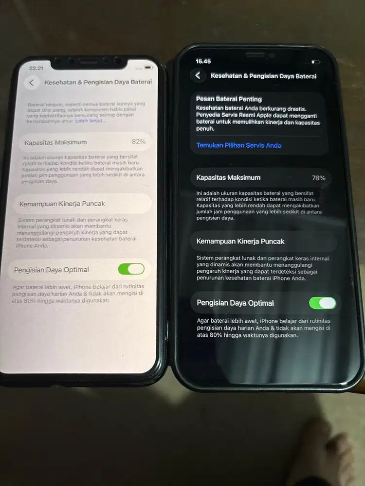 Di jual iphone 11pro256 dan iphone 12 128