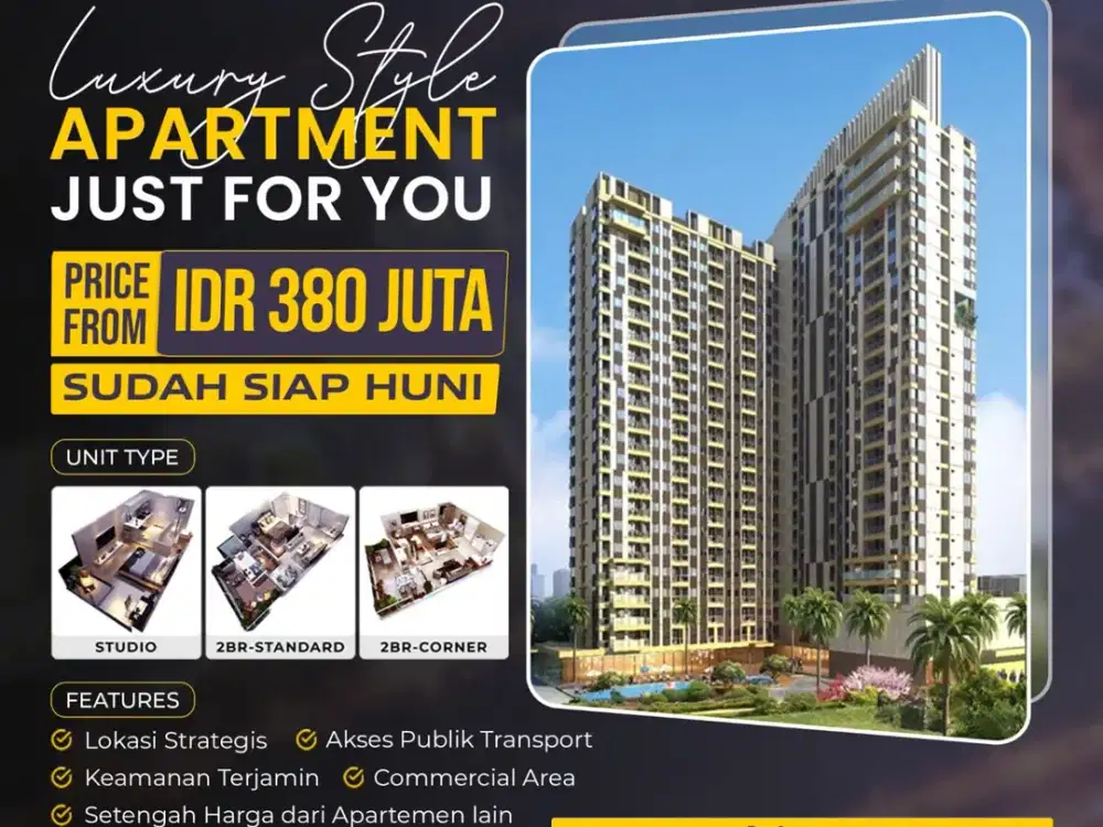 Apartemen JKT Living Star - Booking 5 Juta Langsung Huni DP 0%