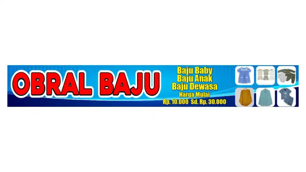 Obral baju baru dan bekas dari baju anak kecil sampai baju dewasa