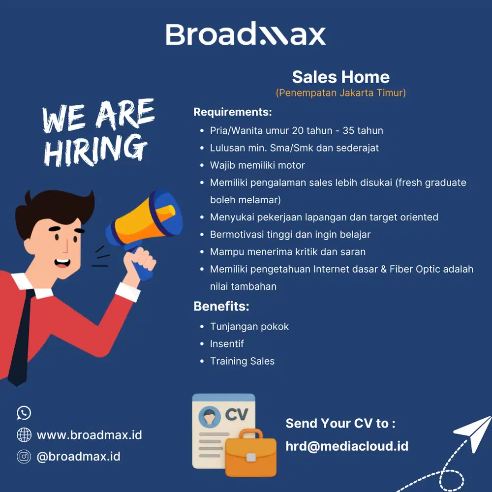 Lowongan Kerja (Sales Retail)