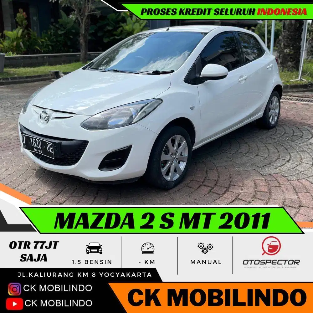 Mazda 2 S Manual 2011 DP Minim Kredit Murah yaris