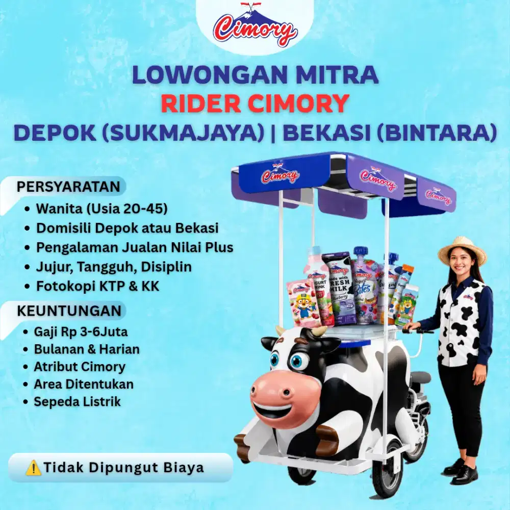 Lowongan Mitra Rider Cimory Depok