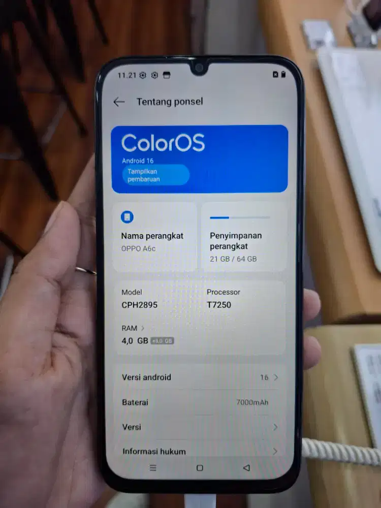 Oppo A6C ram 4+8
