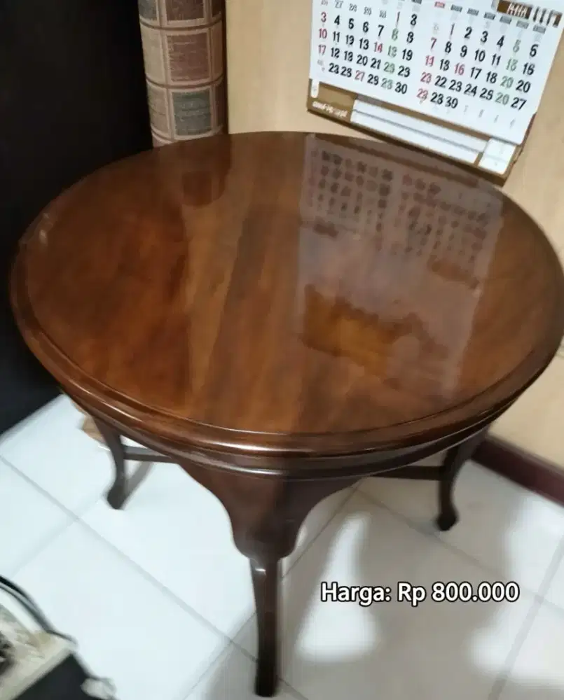 Meja Antik Furniture Jati Kilap asli Bojonegoro