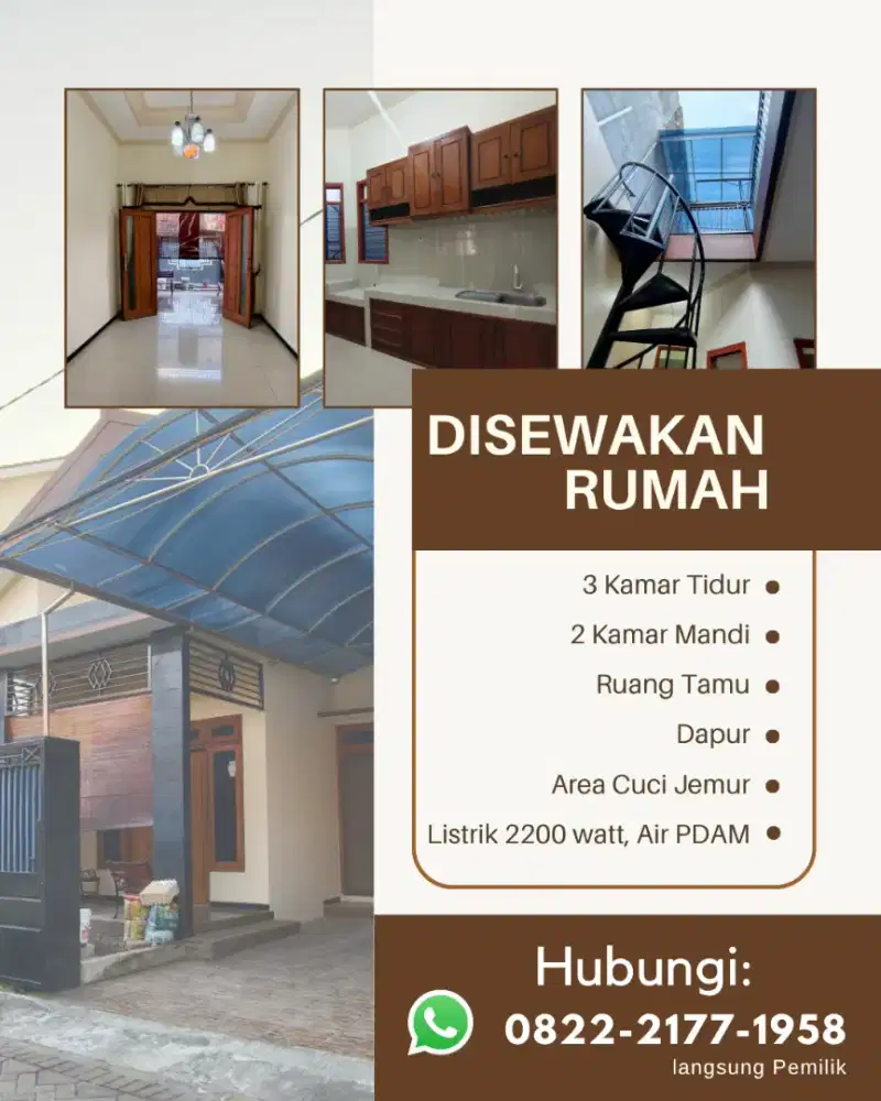 DISEWAKAN RUMAH AREA SURABAYA TIMUR (NGINDEN)