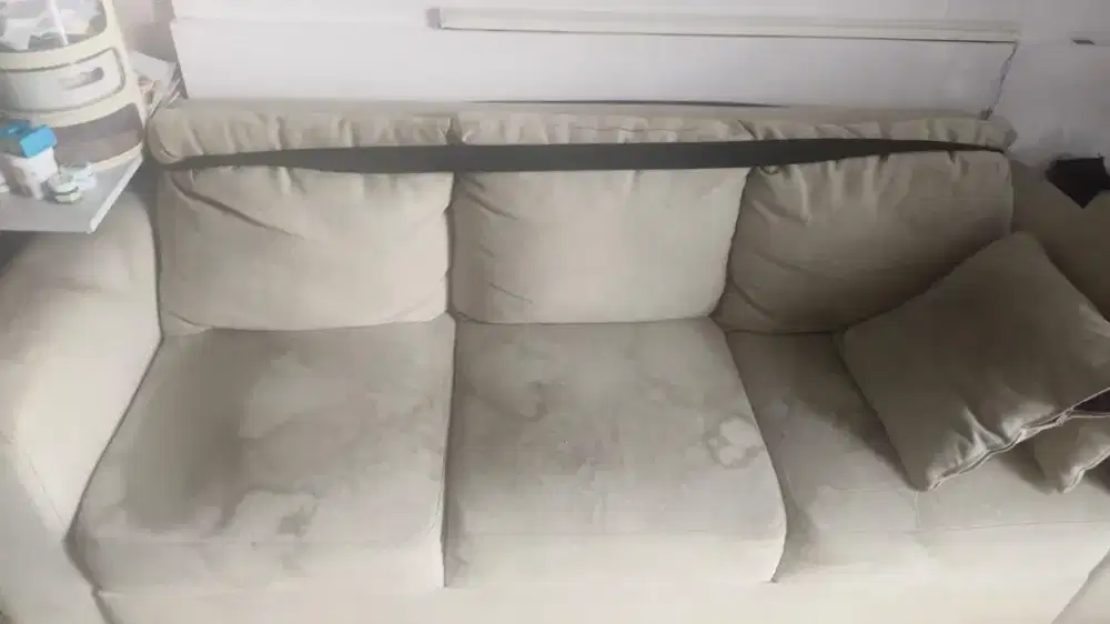 Jual sofa 3 seater bekas pemakaian standard