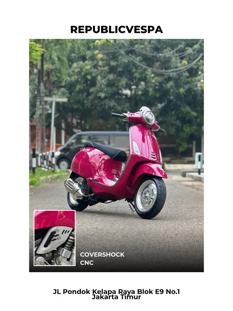 PIAGGIO VESPA PRIMAVERA IGET ABS LED 150 Tahun 2019 WARNA PINK MAGENTA