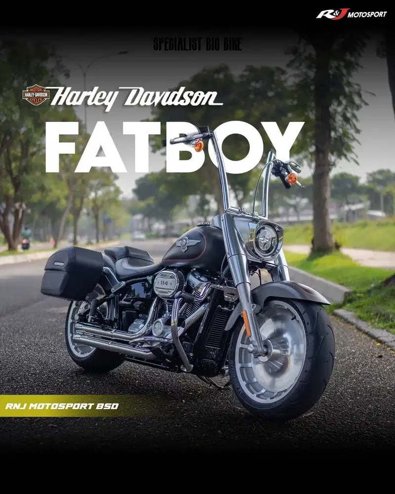 (STNK & BPKB) LOW ODO 600 Miles Harley Davidson Fatboy 114 Nik 2019