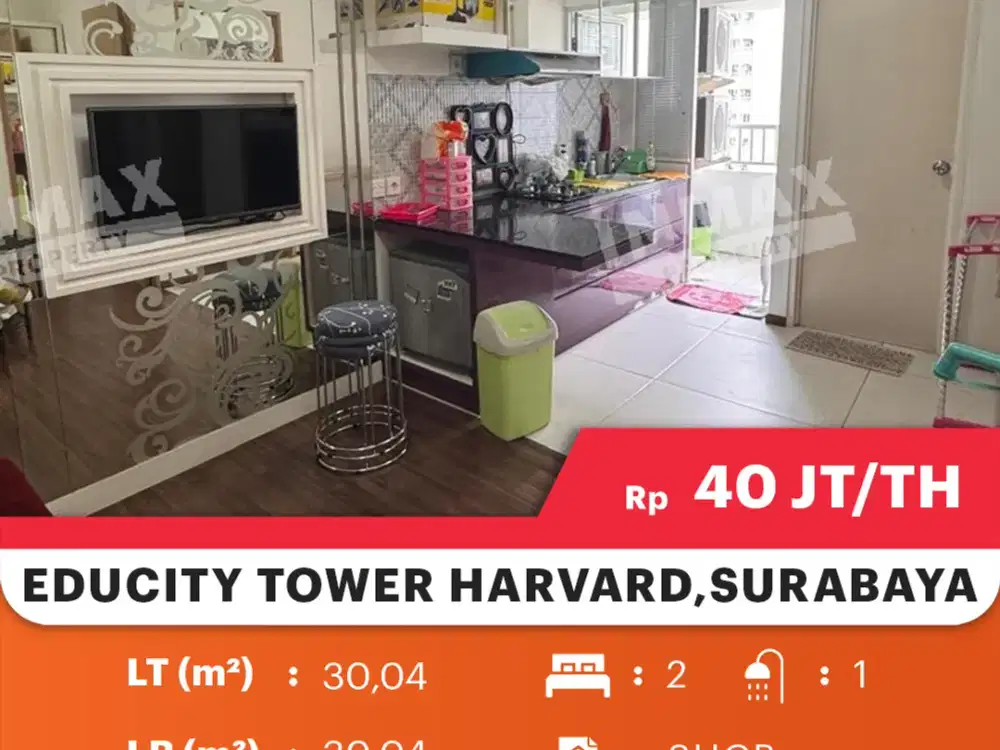 Apartment Educity Tower Harvard 5 menit jalan kaki ke Sekolah
