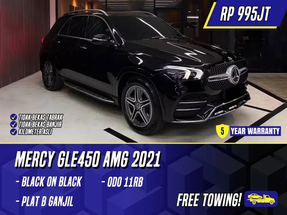 Mercedes Benz GLE450 AMG 2021 NIK 2020 Black Hitam Mercy GLE 450