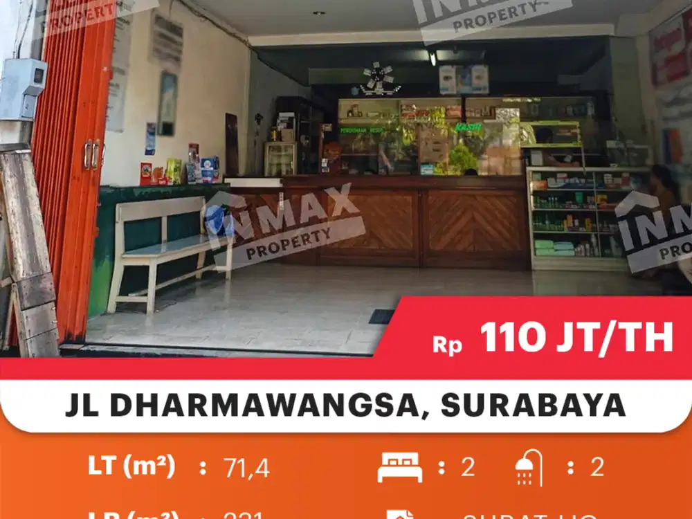Ruko Dharmawangsa Traffic rame cocok untuk usaha apapun auto rame
