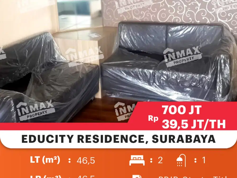 Apartment Harvard Educity dekat Pakuwon City Mall