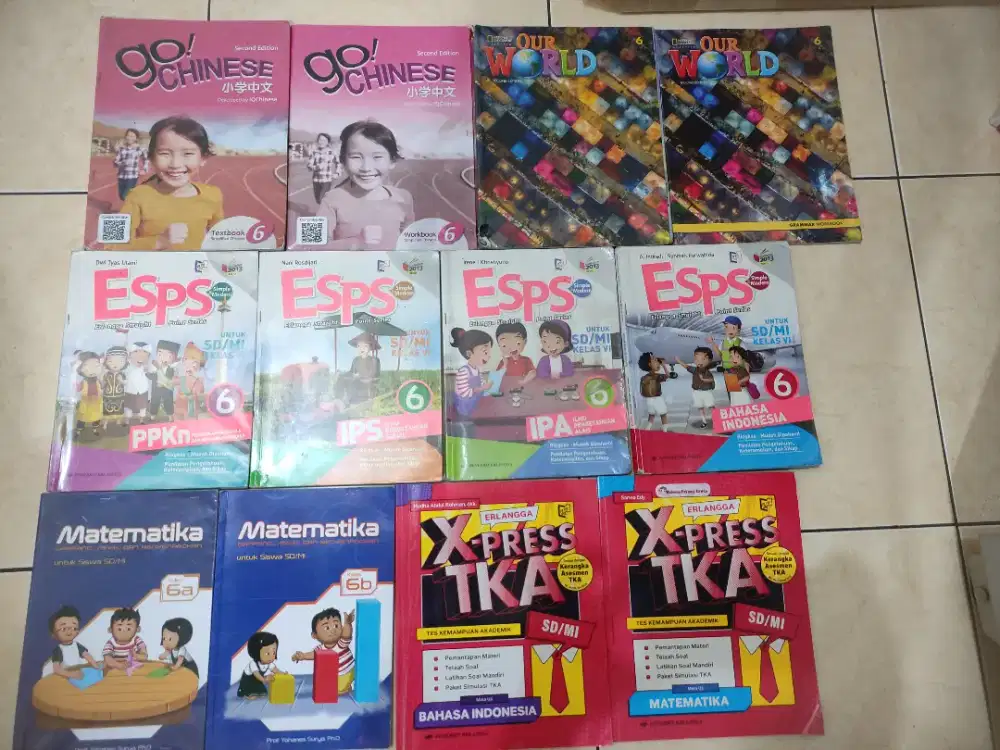 DIJUAL CEPAT!!! BUKU KELAS 6SD LENGKAP