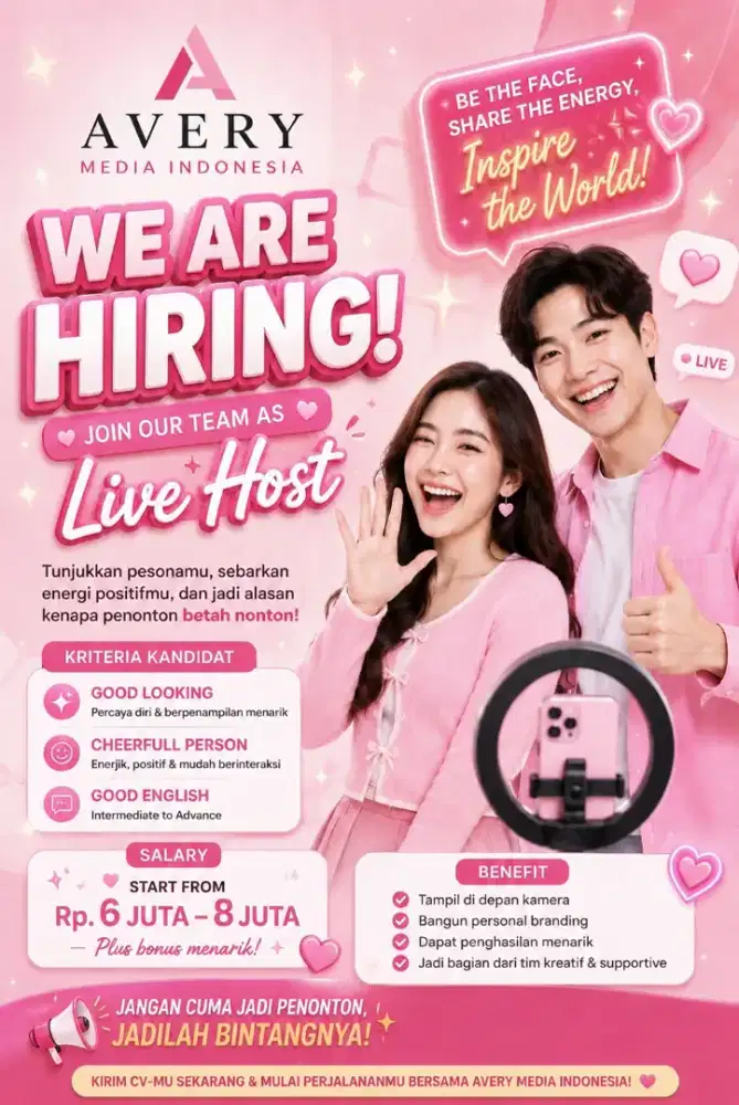 lowongan kerja HOST LIVE
