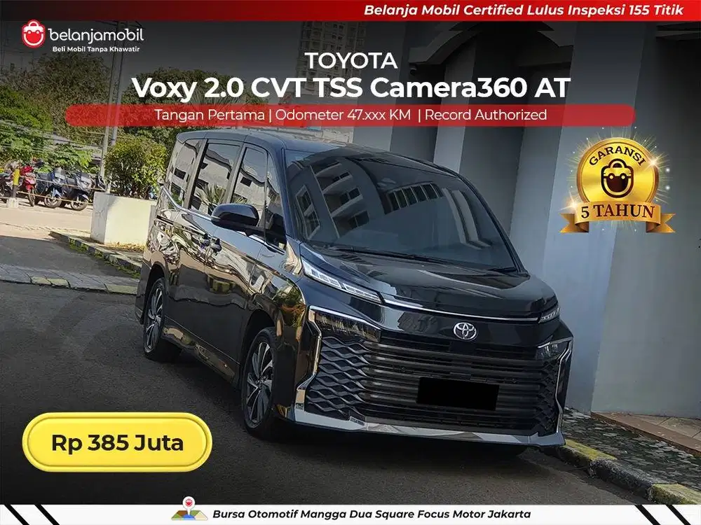 [ GARANSI 5TH ] Toyota Voxy 2.0 CVT TSS Camera360 AT 2023/2024