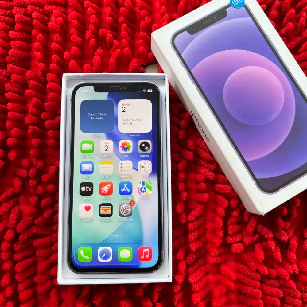 iPhone 12 128GB Lengkap Jaringan All Operator