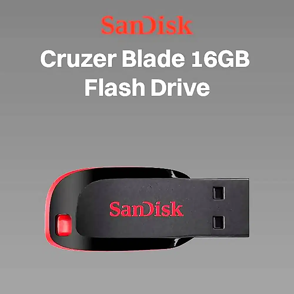 260427D Original SanDisk Cruzer Blade 16Gb Flashdisk San Disk Mini Dig