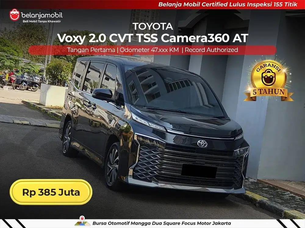 [ GARANSI 5TH ] Toyota Voxy 2.0 CVT TSS Camera360 AT 2023/2024