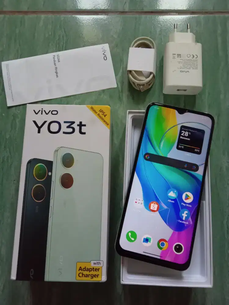 Hp Vivo Y03t Ram 4+4/64GB Fullset