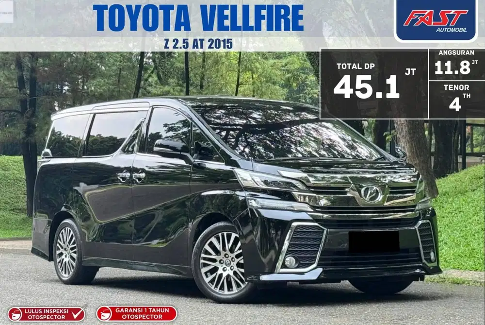 LOW KM GARANSI 1TH PJAK PNJG TOYOTA VELLFIRE Z 2015 METIK SUNROOF