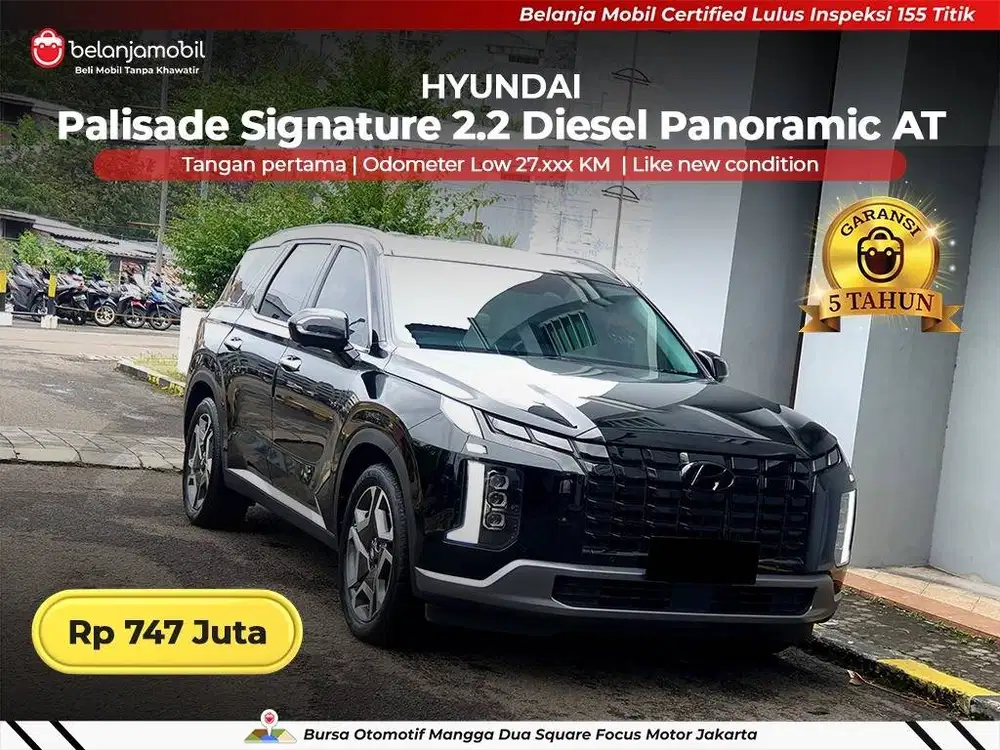 2023 Hyundai Palisade 2.2 Signature SUV Panoramic AT 2023 2024 GARANSI