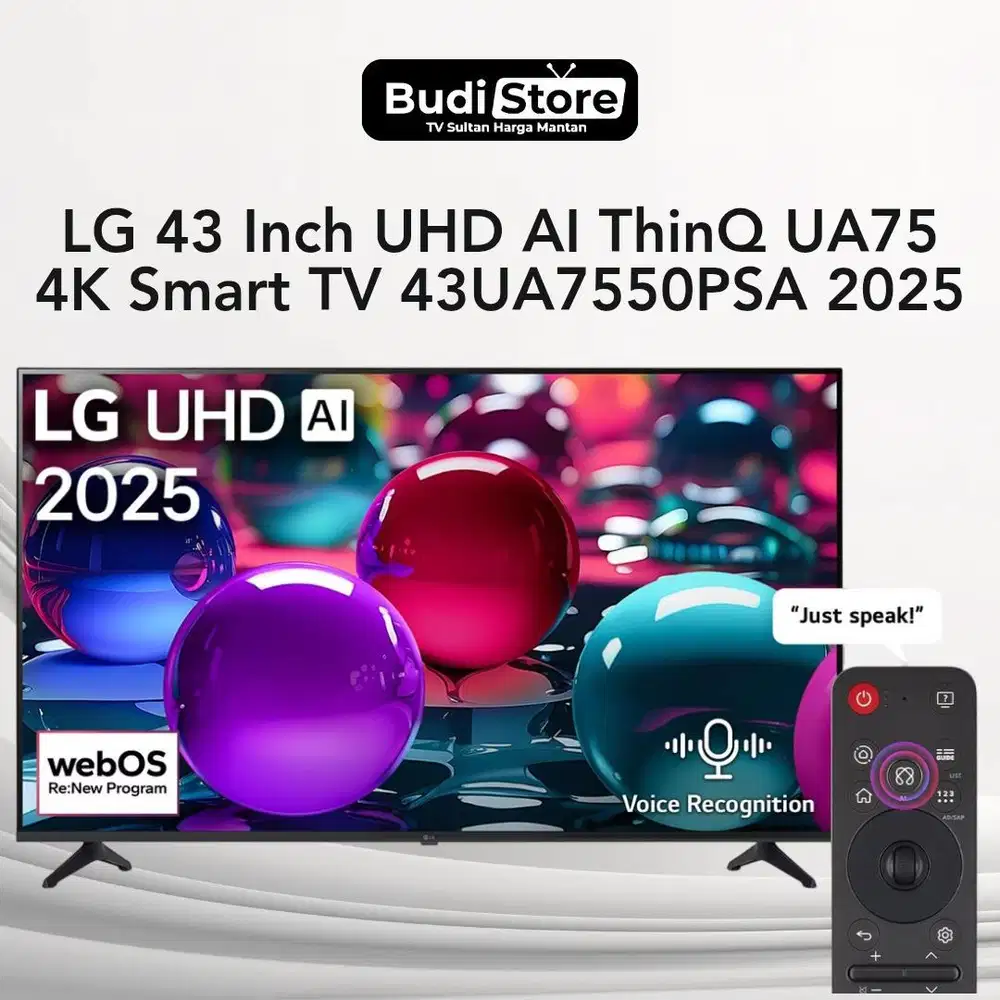 LG 43 Inch UHD AI ThinQ UA75 (43UA7550PSA - Model 2025)