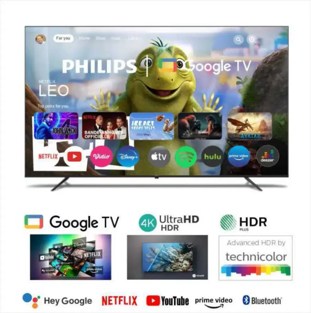 Bisa Cicilan.Philips Google TV 50Inch 50PUT7029 UHD 4K