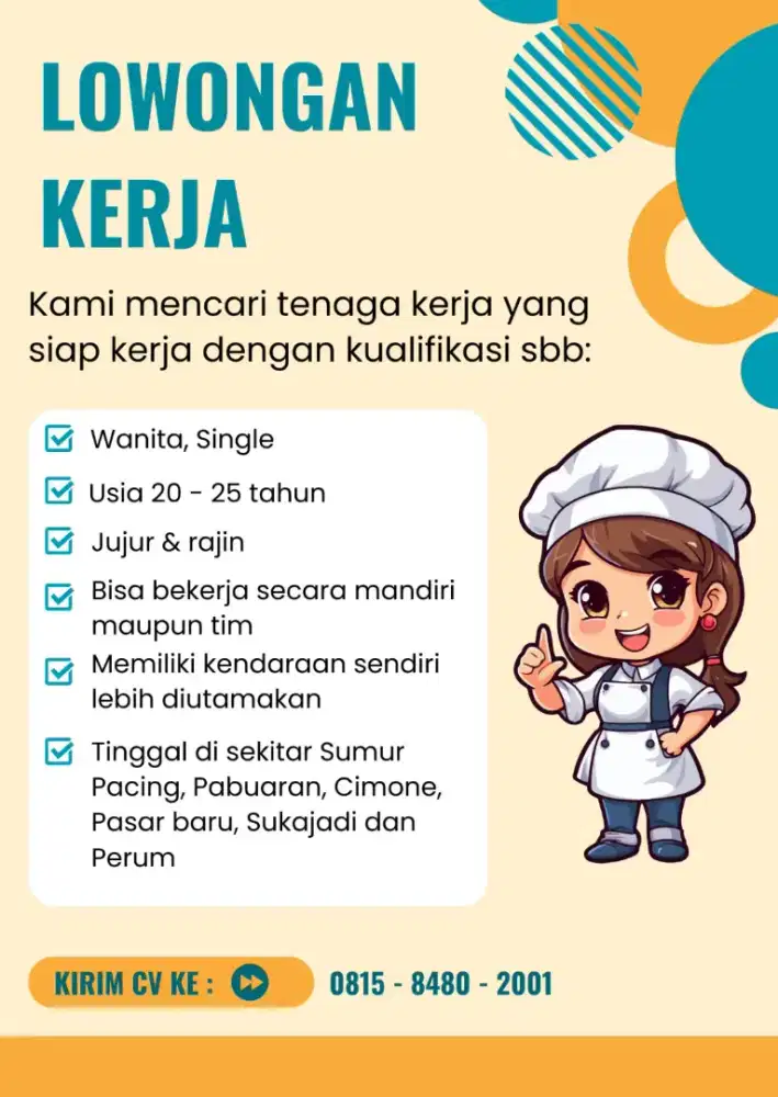 Lowongan Kerja untuk wanita