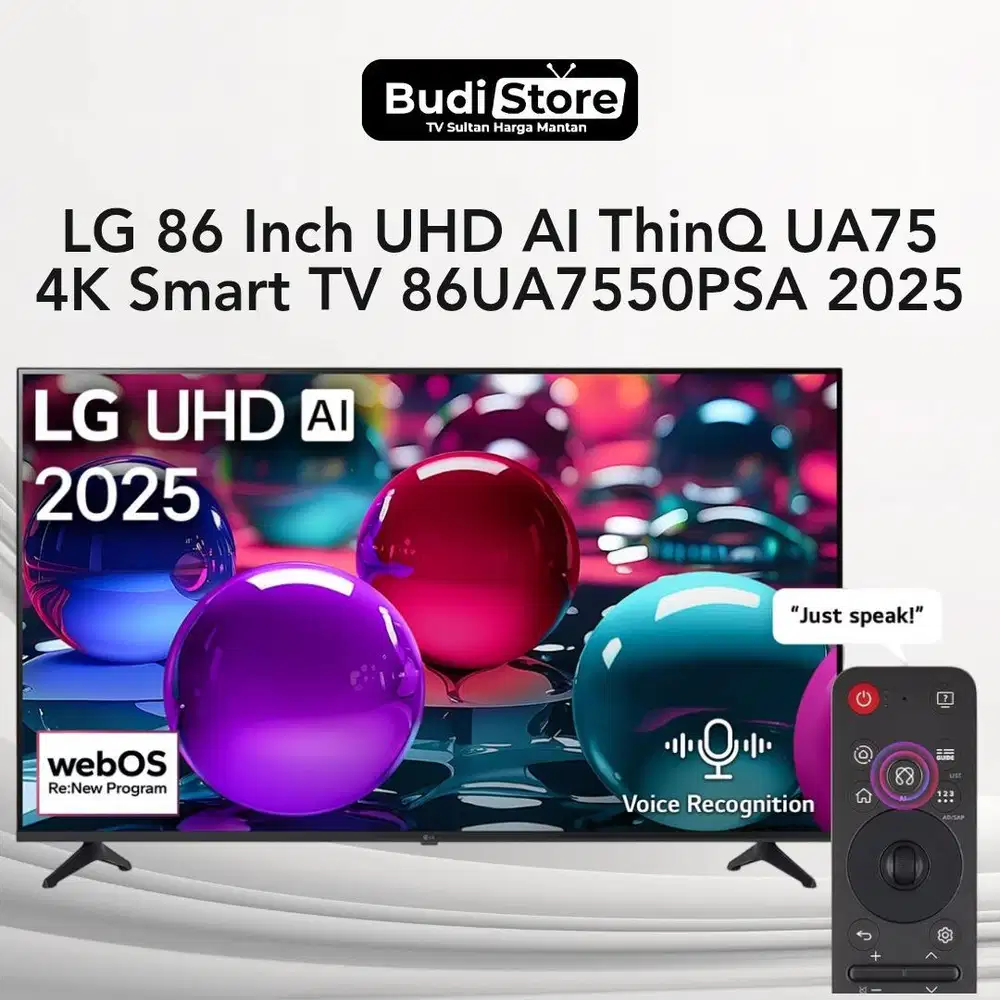 LG 86 Inch UHD AI ThinQ UA75 (86UA7550PSA - Model 2025)
