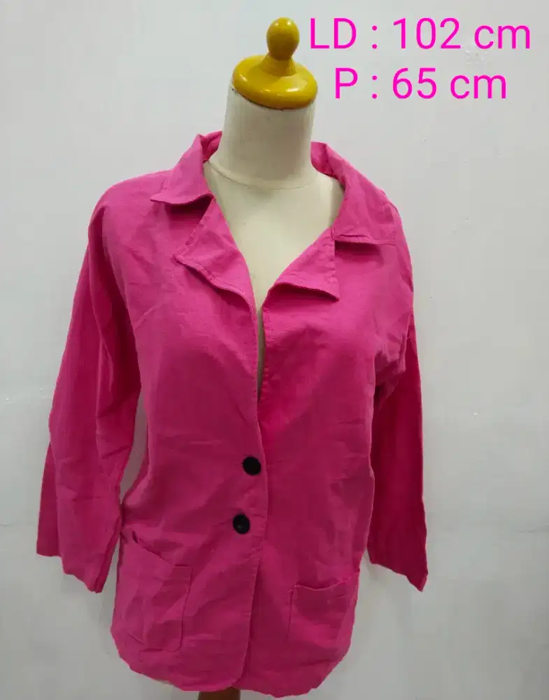 Outer Model Blazer Pink Preloved