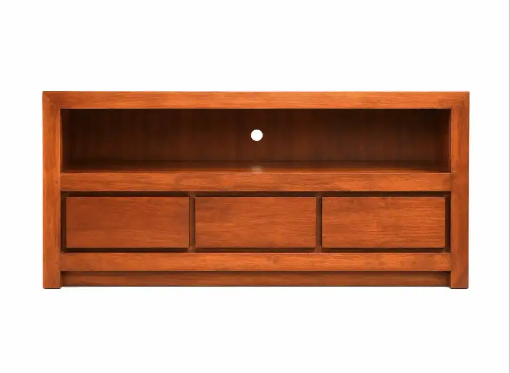 Meja TV Kayu Jati Modern Minimalis