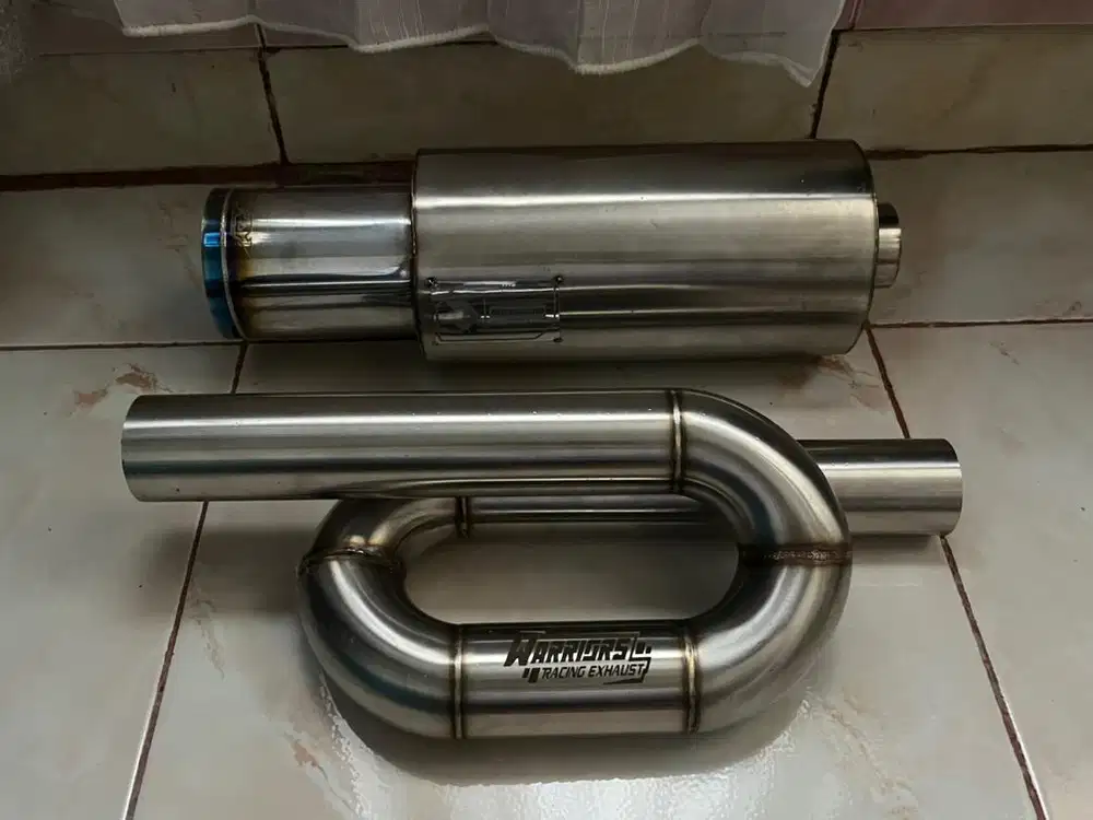 knalpot racing mobil dan resonator loop