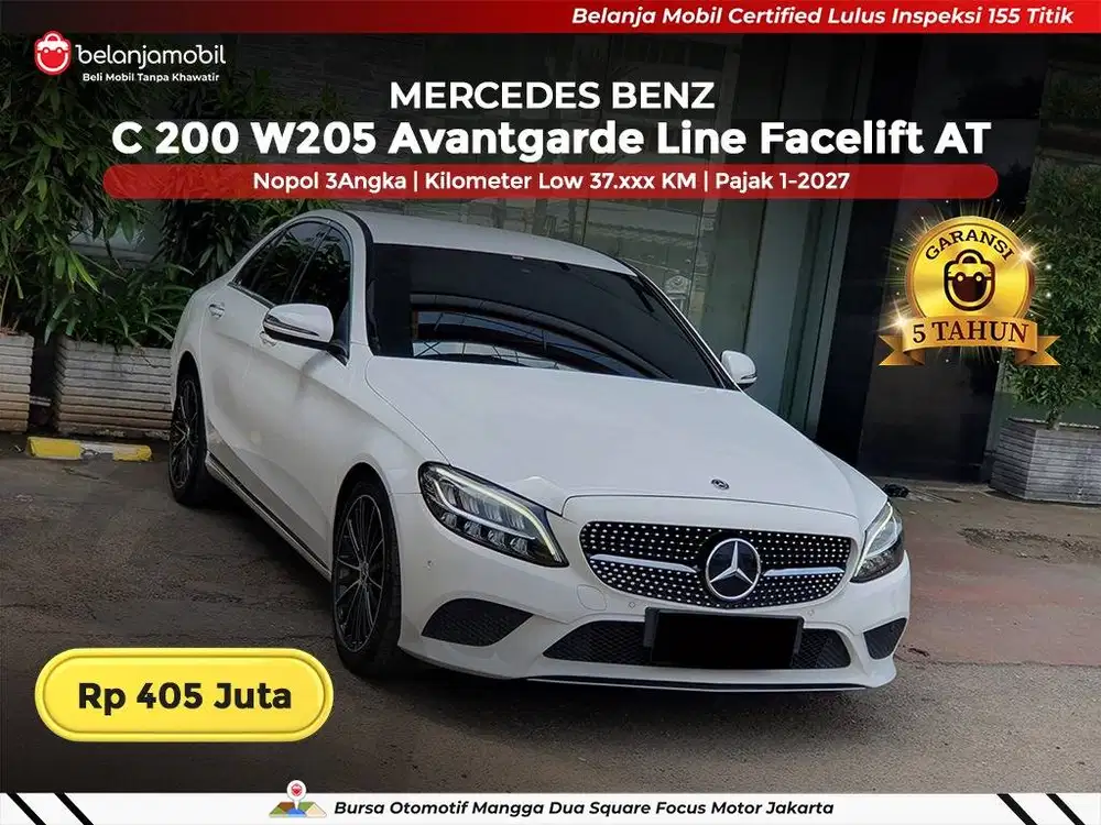 [LOW KM 37RB] Mercedes Benz Mercy C200 C 200 W205 Avantgarde 2019 2020