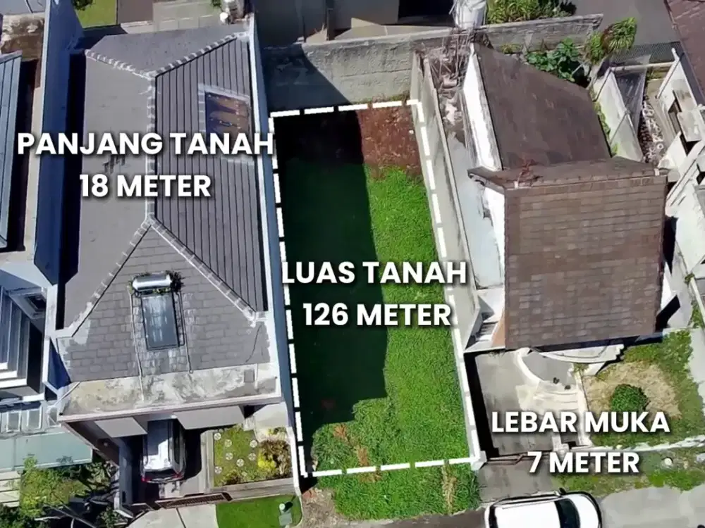 Jarang ada.! Tanah luasan kecil komplek elite Setraduta Bandung Utara