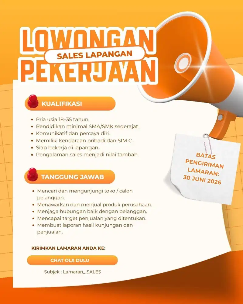 SALES LAPAGAN (LAKI-LAKI)