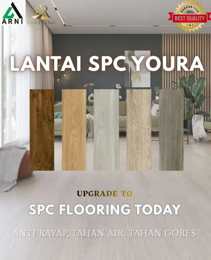 LANTAI INDOOR SPC STONE 1,2M POLIMARE ANTI RAYAP