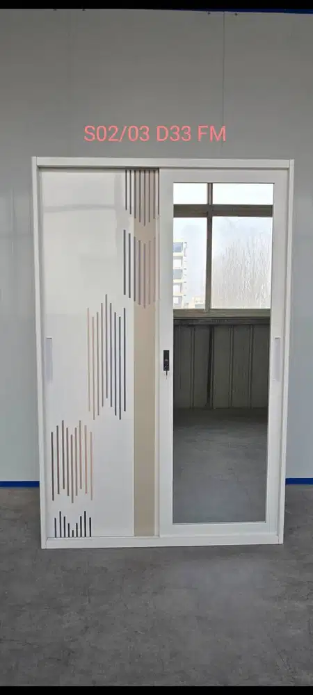 READY LEMARI PAKAIAN BESI 2 PINTU GRATIS ANTAR