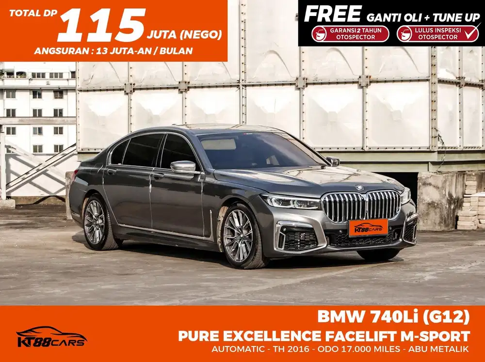 Low Odo 17rb Miles BMW 740Li Pure Excellence (G12)  2016