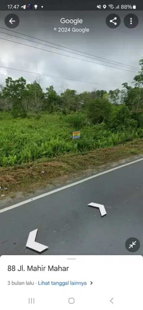 DIJUAL TANAH STRATEGIS SHM DI JL. MAHIR MAHAR KM 4,6(KERENG BANGKIRAI)