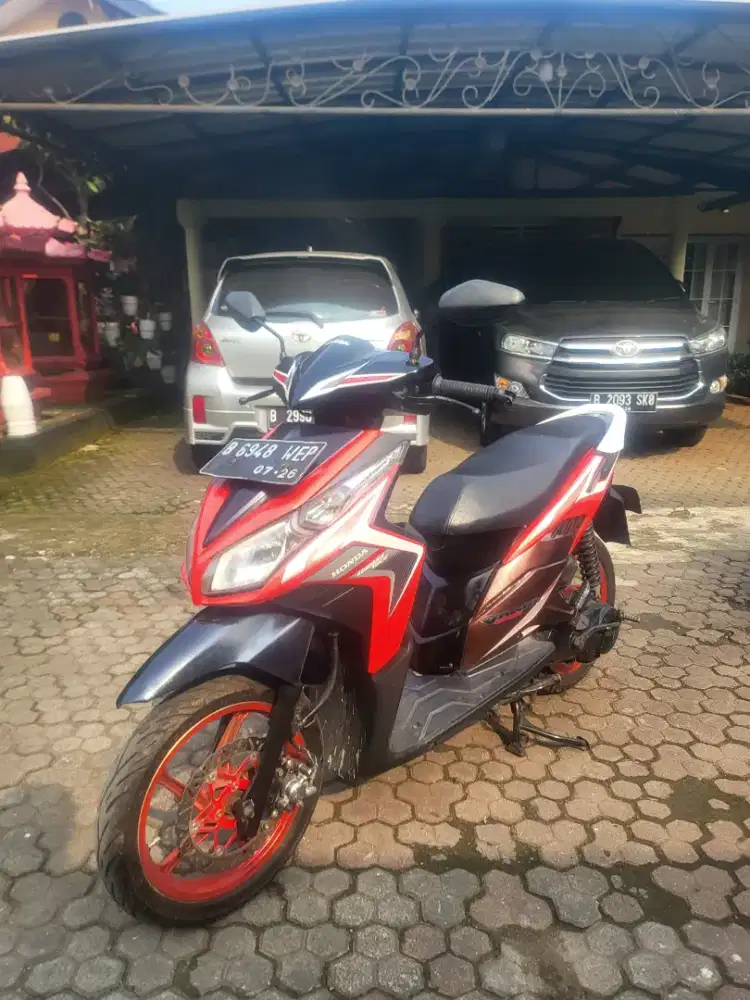 Honda Vario Techno 2011 Merah Surat Lengkap Orisinil