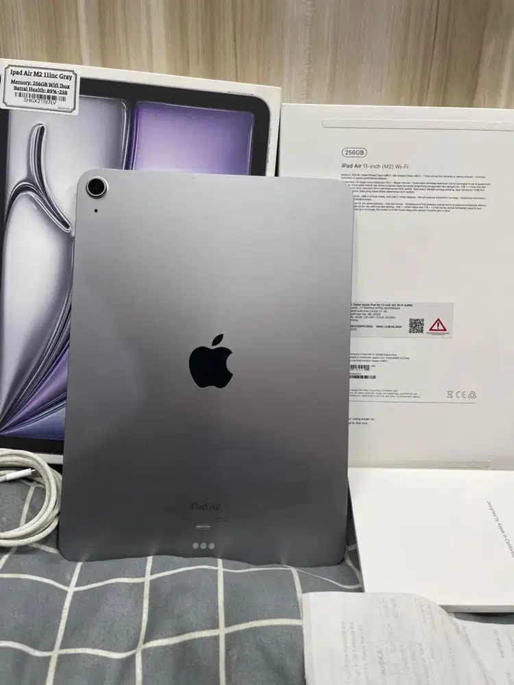 IPAD Air 6 (M2 ) 11-inch 256GB wifi fulset original resmi ibox