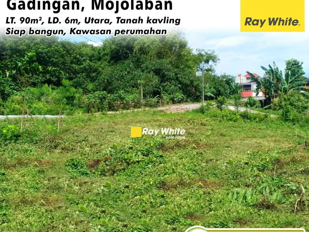 Dijual Tanah Pekarangan di Gadingan Mojolaban, Kawasan Perumahan